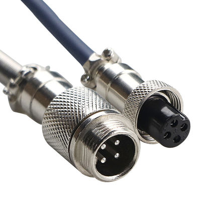 USB Type C Port Mechanical Keyboard Coiled Cable 4-pin GX12 Aviation Connector Coupled