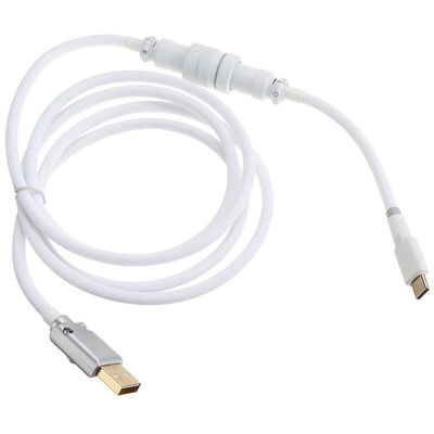 Mechanical Keyboard Cable Heavy Duty Aviation Connector Coupling 1.5M USB Type C Port