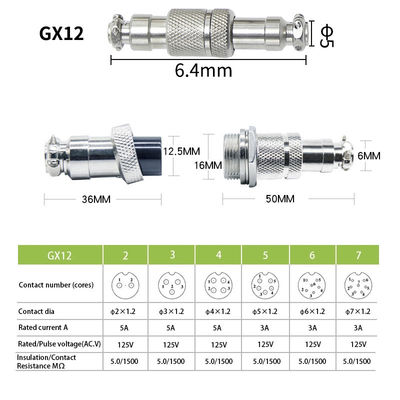 Coloured GX12 GX16 Aviation Connector Male Female Socket Plug For Mechanical Keyboard Cable
