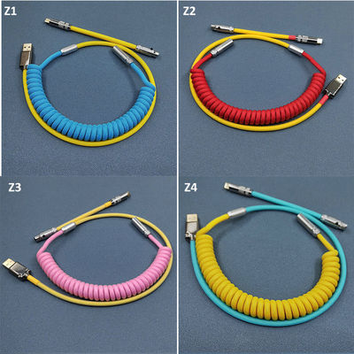Sectional Type Keyboard USB Type-C Cable Audio Connector Coupling For Mechanical Keyboard