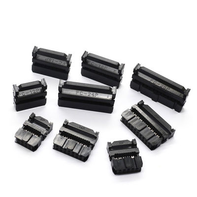 2.54mm Flat Cable IDC Female Socket Rectangular Receptacle Connector 6 - 64 Pin TE / Tyco / Amp Replacement
