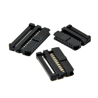 2.54mm Flat Cable IDC Female Socket Rectangular Receptacle Connector 6 - 64 Pin TE / Tyco / Amp Replacement