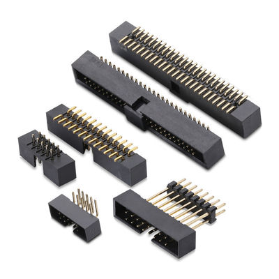 Pitch 1.27mm 2.0mm 2.54mm Male Angle Pin Header PCB SMT Connector Single Dual Triple Row Customized