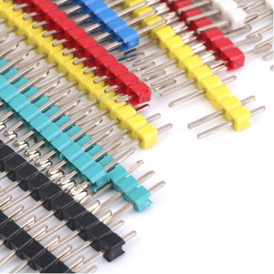 Colored 40 Pins 2.54mm Single Row Straight Pin Header Male Connector Strip for Arduino