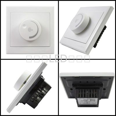 AC85-120V AC180-265V LED Lamp Dimmer Switch Brightness Controller Wall Mounted Rotary Knob