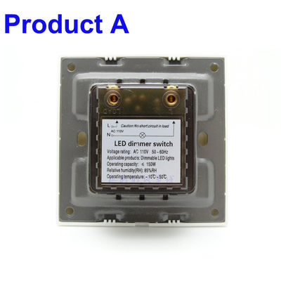 AC85-120V AC180-265V LED Lamp Dimmer Switch Brightness Controller Wall Mounted Rotary Knob