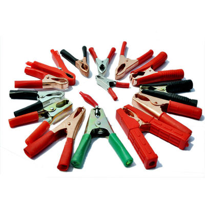 Plastic Insulated Coated Copper Boots Car Battery Alligator Clip Test Clamp 300A Rated