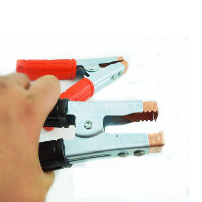 Plastic Insulated Coated Copper Boots Car Battery Alligator Clip Test Clamp 300A Rated