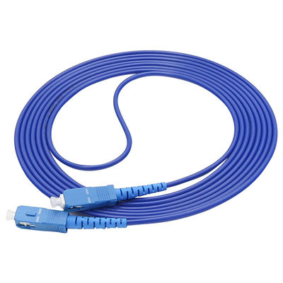 Outdoor Armored Fiber Optic Extension Cable With SC Connector Adapter Assembled