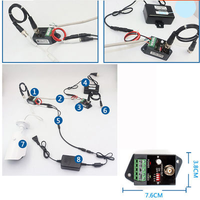 CCTV Camera Video BNC Balun UTP Active Video Receiver transmitter Up To 2400 Meters
