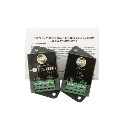 CCTV Camera Video BNC Balun UTP Active Video Receiver transmitter Up To 2400 Meters