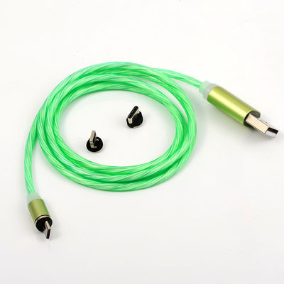 Pogo Pin Luminous LED Lighting Magnetic USB Charging Cable for Cell Phones