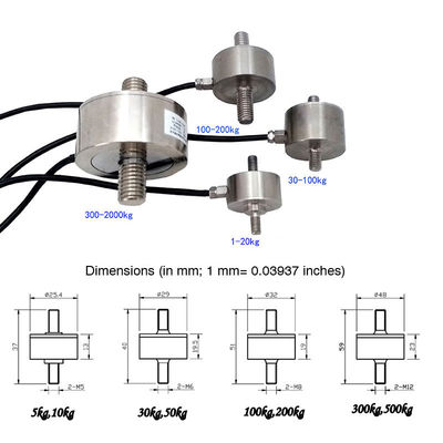 Small Mini Micro Load Cell Miniature Compression Tension Force Sensor Transducers 3kg 5kg 100kg 2000kg