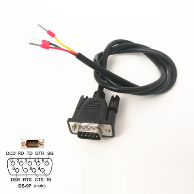 DB9 D Sub Connector RS232 Serial RXD TXD GND Port to 3-pin Terminals Exapansion Cable