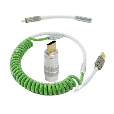 Sectional Type C USB Charging Cable Mechanical Keyboard Detachable Coiled Data Charge Cable Kit