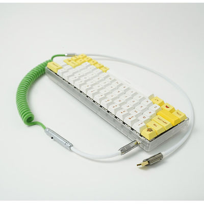 Sectional Type C USB Charging Cable Mechanical Keyboard Detachable Coiled Data Charge Cable Kit