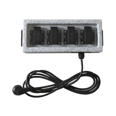 Outdoor Wall Mounted Electrical Power Socket Outlet Imitation Marble Polyethylene Plastic