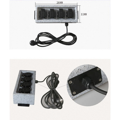 Outdoor Wall Mounted Electrical Power Socket Outlet Imitation Marble Polyethylene Plastic