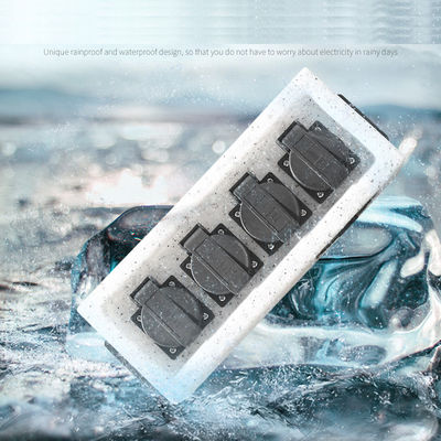Outdoor Wall Mounted Electrical Power Socket Outlet Imitation Marble Polyethylene Plastic
