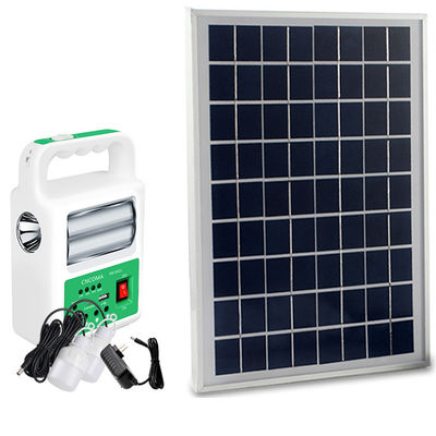 Portable Solar Power Bank Panel 2 LED Lamp with USB Cable Battery Charger Emergency Lighting System