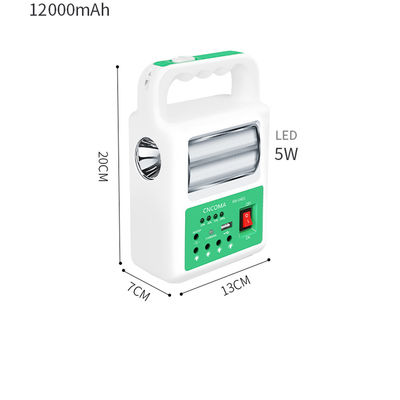 Portable Solar Power Bank Panel 2 LED Lamp with USB Cable Battery Charger Emergency Lighting System