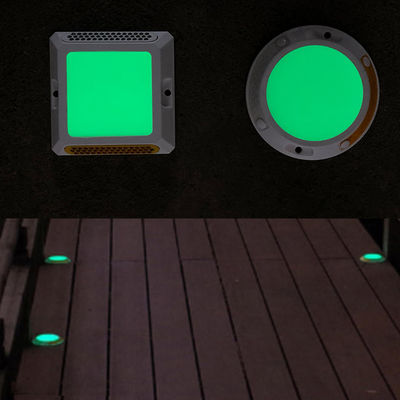 Plastic Self-luminescent Fluorescent Deck Lights Pathway Driveway Light Outdoor Garden Ground Lamp