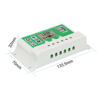 MPPT Solar Charge Controller Battery Charging Panel Dual USB Controlador De Carga 12V 24V Auto Regulator