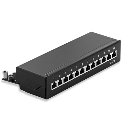 12 Port Pacthpanel UTP Wall Mount RJ45 Patch Panel Cat6 Cable Distributor Distributor Box Splitter
