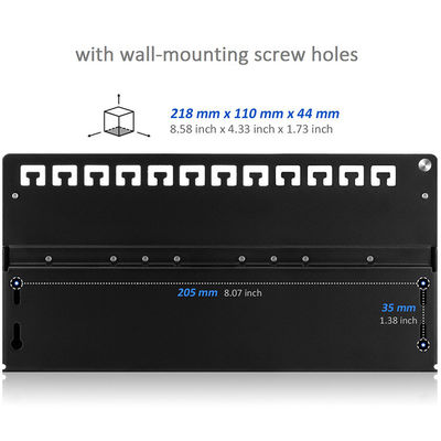 12 Port Pacthpanel UTP Wall Mount RJ45 Patch Panel Cat6 Cable Distributor Distributor Box Splitter