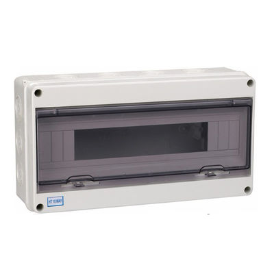 HT 18 Way IP65 Waterproof Outdoor Electrical Enclosure Plastic Distribution Solar PV Combiner Box