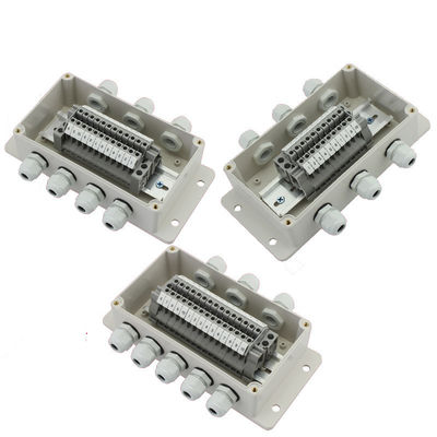 CCTV Camera Monitor Cable Distribution Junction Box 158*90*60mm Waterproof  Wall Mount With Connectors