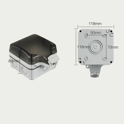 Wall Mounted Power Outlet Socket Outdoor Charging Poles Plastic Switch Box IP66 Wheatherproof