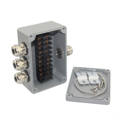 Die-cast Aluminum Distribution Junction Box Waterproof with Terminal Blocks 120*80*55mm