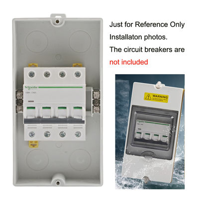 4 Way IP65 Waterproof Electrical Distribution Enclosure Wall Mount Outdoor Switch Box 1504