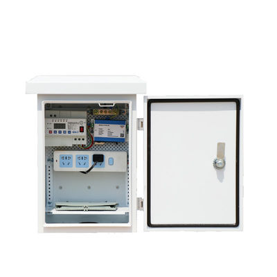 Galvanized Steel Electrical Enclosure Cctv Power Supply Distribution Box White Coating