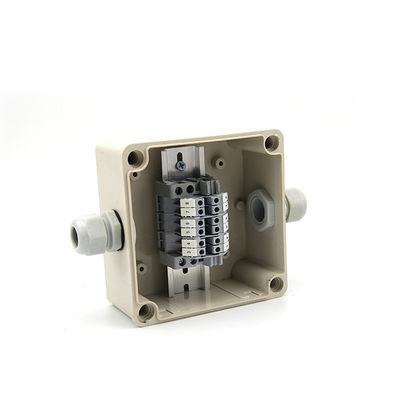 Plastic Junction Box 125*125*75mm Electric Distribution Enclosure Waterproof Clear Cover with Connectors