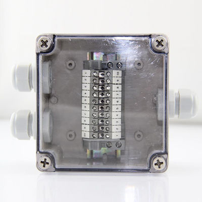 Plastic Junction Box 125*125*75mm Electric Distribution Enclosure Waterproof Clear Cover with Connectors