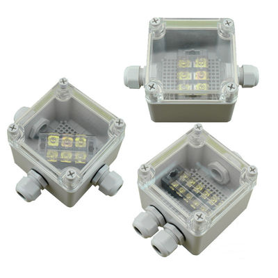 Pastic Electrical Enclosure Cable Junction Box 100*100*75mm with Connectors Waterproof