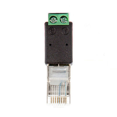 RJ45 Network Male 8P8C to RS485 Screw Terminal Block Adapter