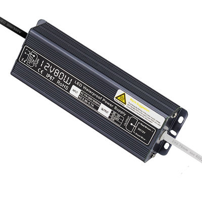 DC 12V 80W Lighting Transformer Waterproof LED Driver Power Supply IP67 Input AC170-250V Adapter for LED Strip