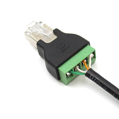 RJ45 Network Male Plug 8P8C to 4 Pin Screw Terminal Blocks RS485 Adapter