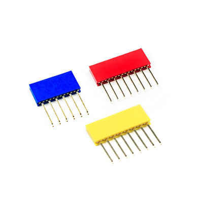 60pcs Colored 2.54mm Single Row Straight Pin Header 11mm Long Pin Socket PCB Connector