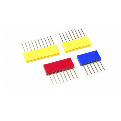 60pcs Colored 2.54mm Single Row Straight Pin Header 11mm Long Pin Socket PCB Connector