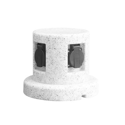 Outdoor Garden In-ground Lawn Electrical Power Sockets Outlet Imitation Marble Polyethylene Plastic