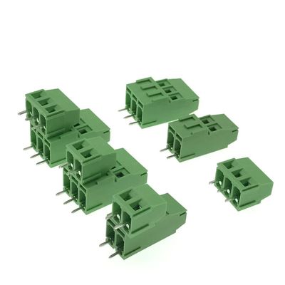 5.08mm / 0.2&quot; Dual Row PCB Mount Screw Terminal Blocks Connector With Printed Marker Service