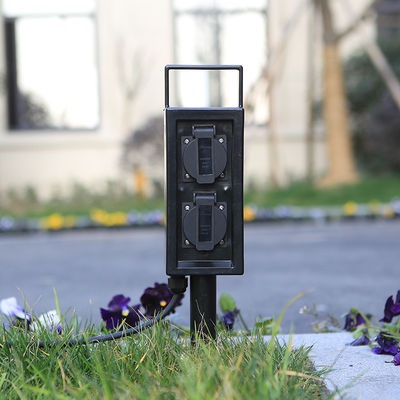 Outdoor Garden In-ground Lawn Plug-in Electrical Power Sockets Outlet Stake 10A AC250V