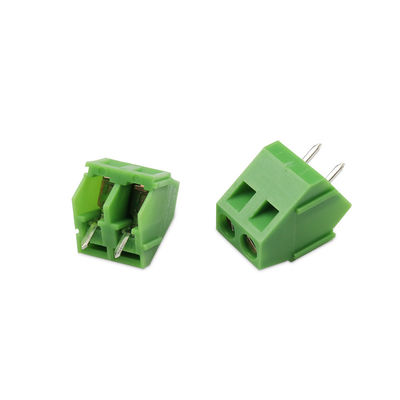 5.0mm Pitch PCB Soldering Mounting Connectors Screw Terminal Blocks 45° Side Entry