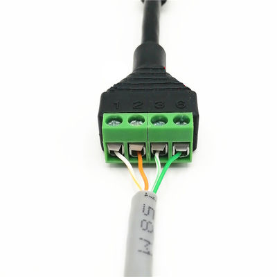 POE Cable RJ45 Network Female Jack DC Power Plug to Screw Terminals Adapter for Monitor Camera