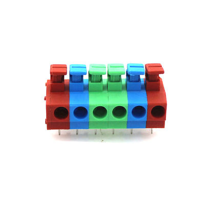 5.0mm Pitch Screwless Spring Clamp Terminal Blocks Jointable