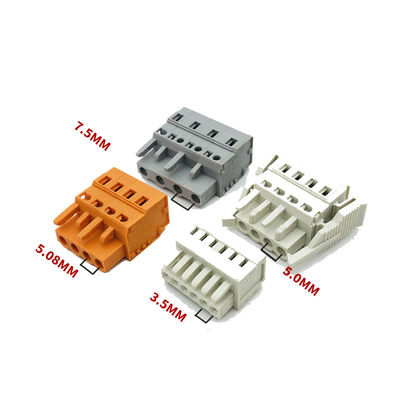 5.00mm / 5.08mm Pitch Replacement Screwless Spring Clamp Terminal Blocks